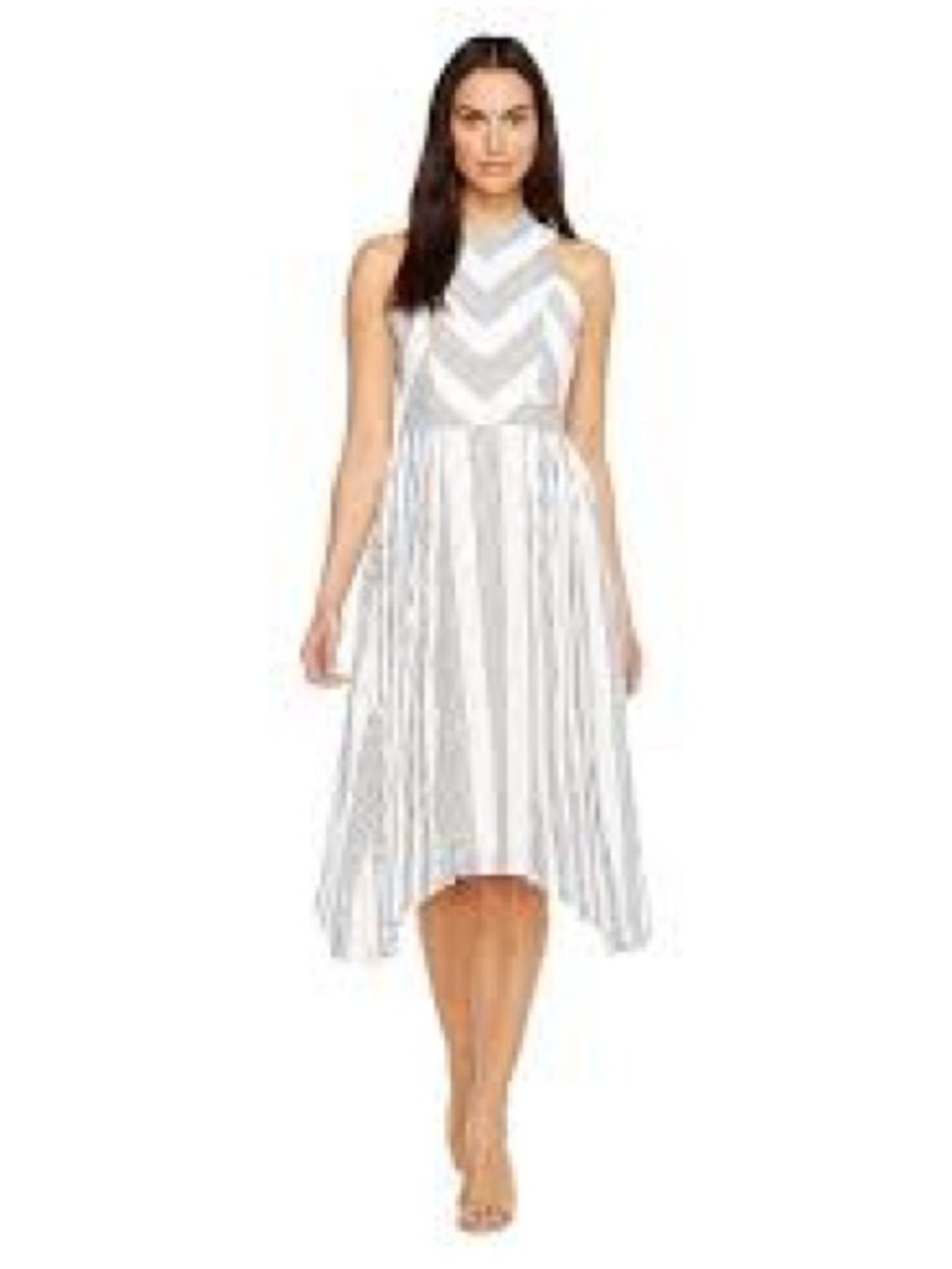 Designer Avant Garde Striped Dress